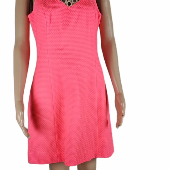NWT Lilly Pulitzer Pink & Gold Sunray Larine Shift Dress - Picture 4 of 8